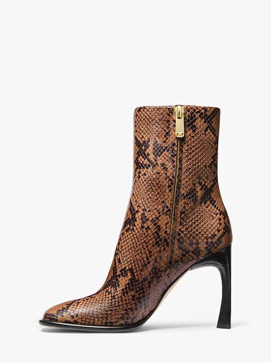 Kelsea Snake Embossed Leather Boot