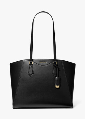 michael kors taryn large leather tote bag