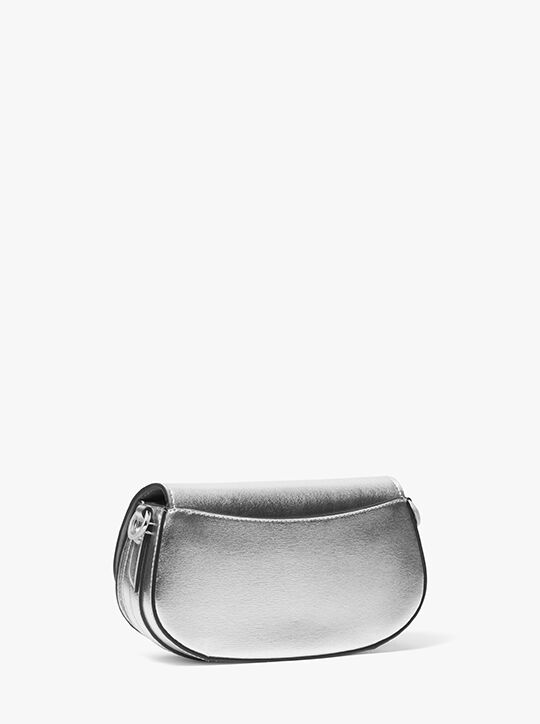 Mila Small Metallic Leather Shoulder Bag