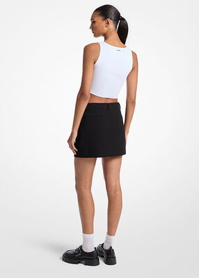 michael kors crepe mini skirt