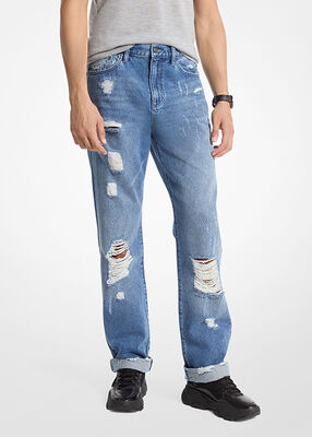 Finn Distressed Denim Jeans