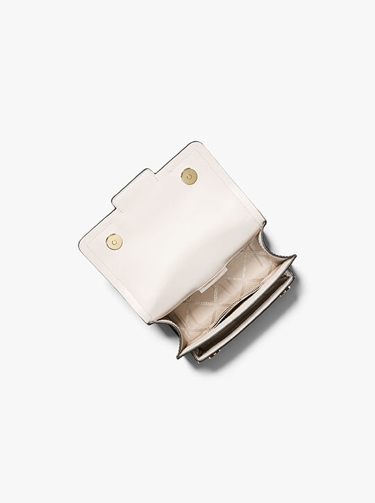 Heather Extra-Small Color-Block Leather Crossbody Bag