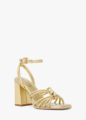 Astra Metallic Leather Sandal