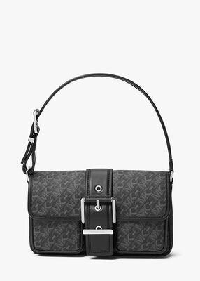 Colby Medium Empire Signature Logo Shoulder Bag