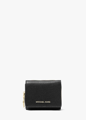 Empire Small Pebbled Leather Tri-Fold Wallet