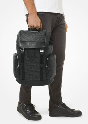 michael kors hudson logo backpack