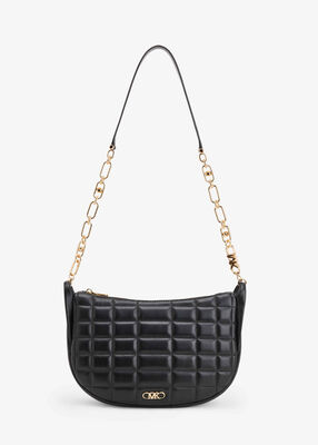 Kendall Large Quilted Leather Chain-Link Shoulder Bag