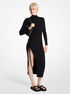 michael kors stretch wool ruched dress