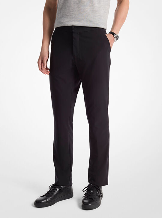 michael kors woven tech pants