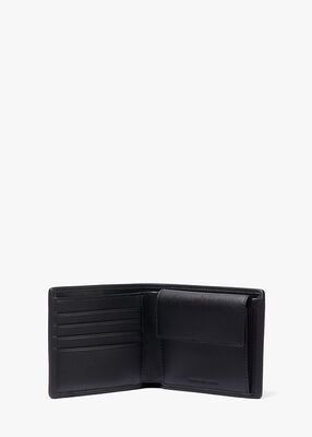 michael kors varick leather billfold wallet