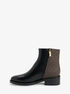 Regan Leather and Signature Logo Ankle Boot