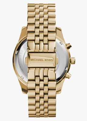 ساعة مايكل كورس للرجال ذهبية اللون ليكسينغتون