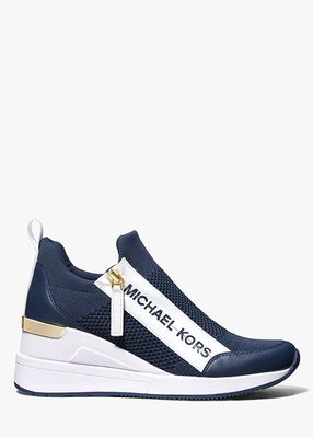 michael kors willis stretch knit trainer