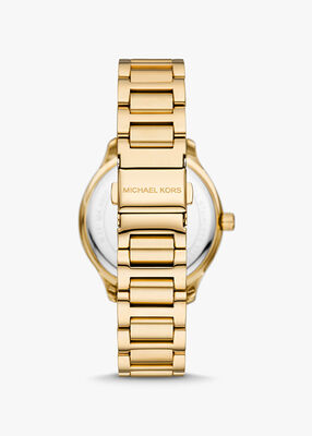 michael kors sage pav gold tone watch