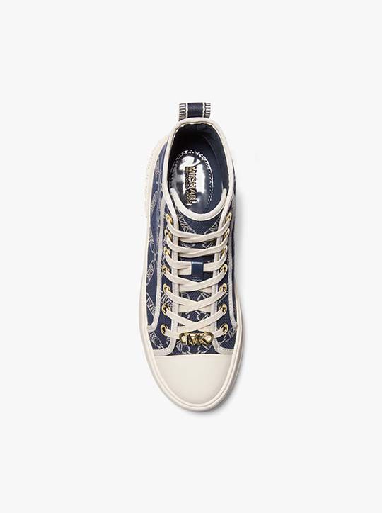 Evy Empire Logo Jacquard High-Top Sneaker