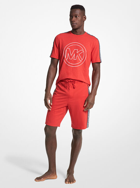 Logo Tape Cotton Blend Shorts