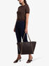 Westley Large Pebbled Leather Chain-Link Tote Bag