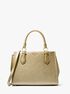 Marilyn Medium Metallic Saffiano Leather Satchel