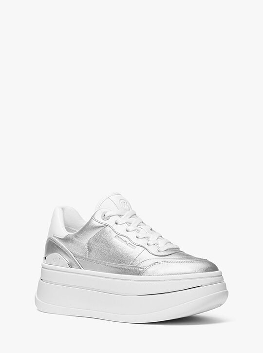 Hayes Metallic Leather Platform Sneaker