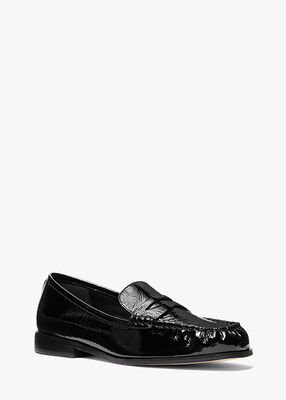 Carlson Crackled Patent Leather Loafer