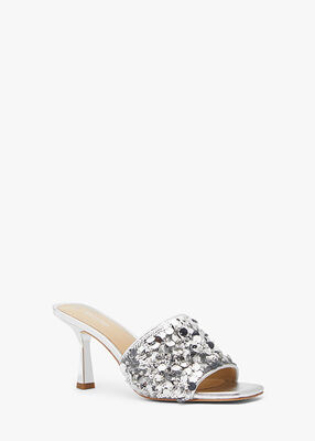 Tessa Sequined Mule Sandal