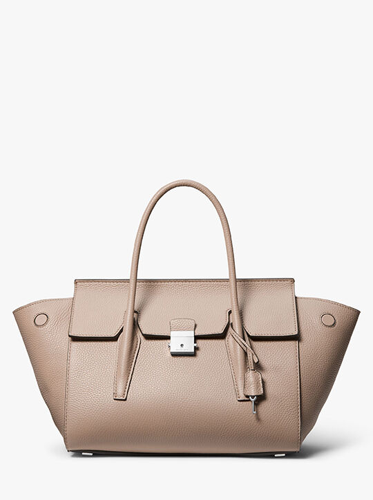 Campbell Medium Pebbled Leather Satchel