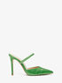 Jessa Crocodile Embossed Leather Mule