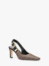 michael kors darrington empire monogram slingback pump