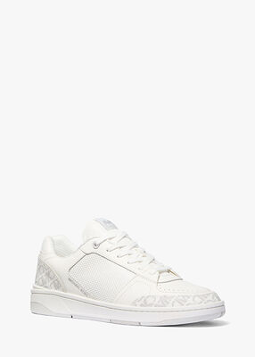 michael kors rebel empire monogram and leather sneaker