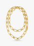 Michael Kors 14K Gold-Plated Empire Chain Double Layer Necklace