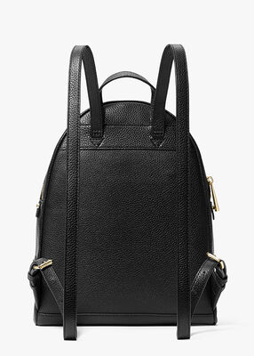 michael kors rhea medium leather backpack