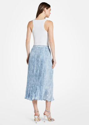 Printed Iridescent Georgette skirt