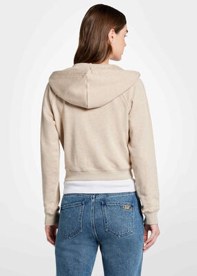 Organic Cotton Terry Cropped Hoodie