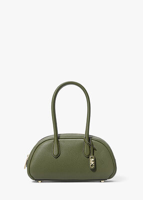 Lulu Small Pebbled Leather Satchel