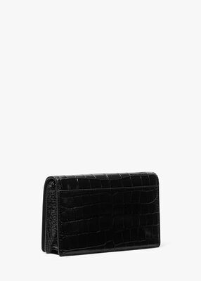 Jet Set Medium Crocodile Embossed Leather Crossbody Bag