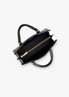 Chantal Small Pebbled Leather Messenger Bag