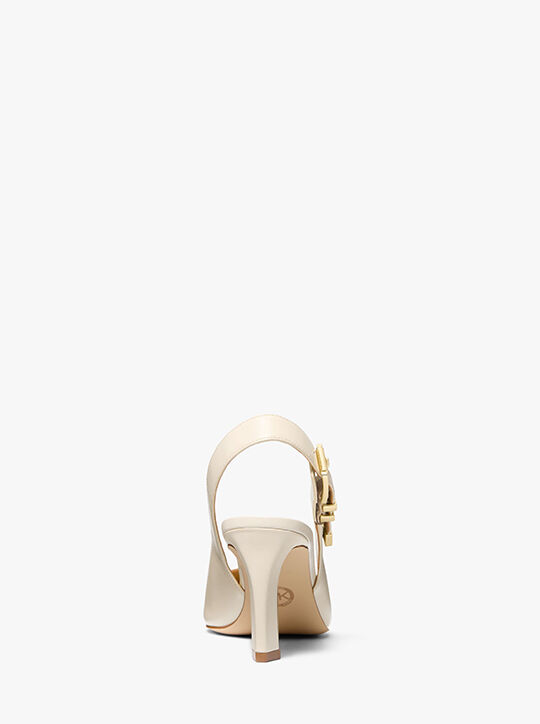 michael kors darrington leather slingback pump