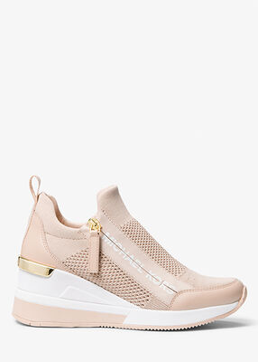 michael kors willis stretch knit trainer