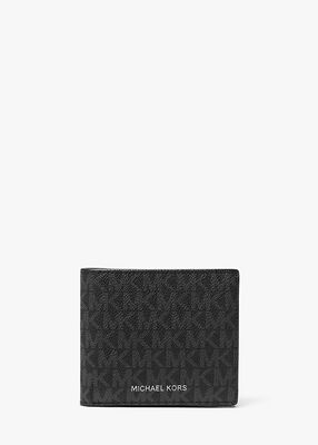 michael kors hudson signature logo billfold wallet