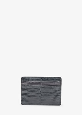 Jet Set Lizard Embossed Card Case