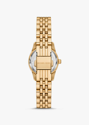 michael kors petite lexington pav gold tone watch