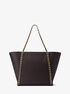 Westley Large Pebbled Leather Chain-Link Tote Bag