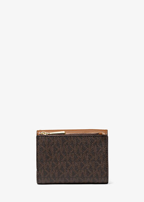 Carmen Medium Logo and Leather Tri-Fold Envelope Wallet