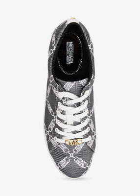 michael kors keaton empire logo jacquard sneaker