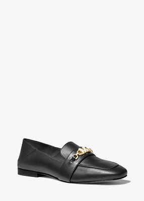 michael kors tiffanie leather loafer