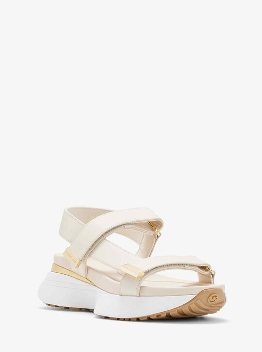 michael kors ari leather sport sandal