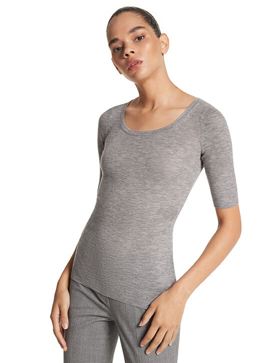 Cashmere Three-Quarter Sleeve Sweater