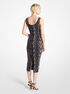 michael kors snake print jacquard dress