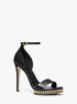 Jordyn Embellished Leather Platform Sandal