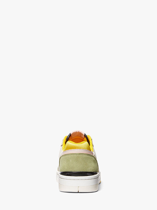 Rebel Color-Block Leather and Mesh Sneaker